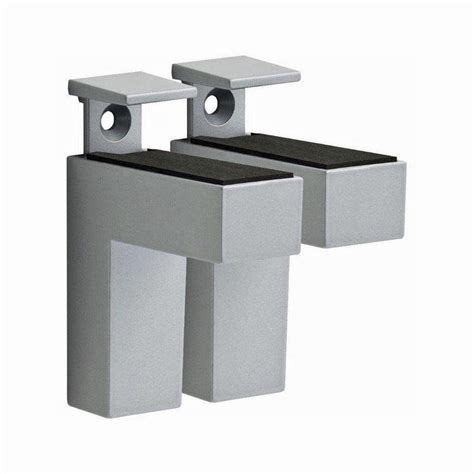 dolle eliot metal shelf bracket set stainless steel|Dolle Eliot 4.4 in. H X 0.9 in. W X 2.6 in. D Silver Metal Shelf Clips .